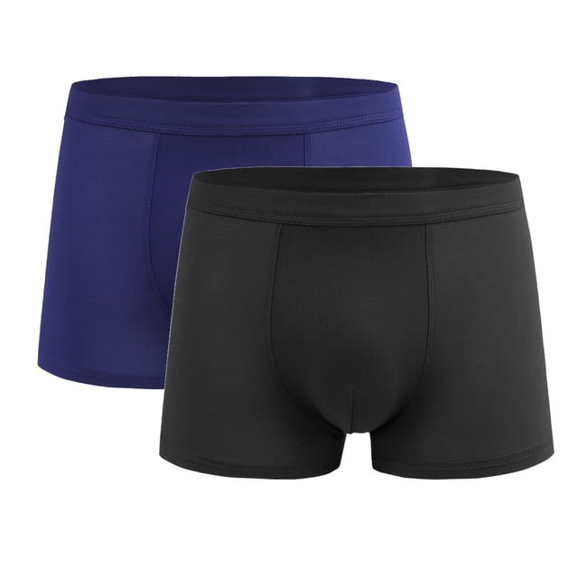 Jamicy Briefs for Men Pack Mens Fashion Men's Underwear Boxer Briefs 2 Pack Basic Solid Color Soft Comfortable Breathable High Elasticity