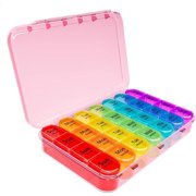 MesaSe Pill Organizer 4 Times a Day  Daily Pill Box Organizer  Large Weekly Medicine Pill Organizer  Pill Cases Organizers 7 Day  Pill Boxes 7 Day to Hold Vitamins  Medication