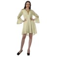 thumbnail image 2 of Moomaya Robes Mini Imprimées à Col en V pour Femmes Manches à Volants Robes de Plage pour Femmes, 2 of 4