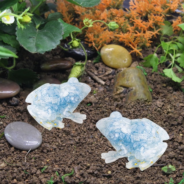 Birdeem Fish Tank Decorations, Garden Decorations Outdoor, Garden Ornaments Frogs for Garden Decor Fish Tank Decorations, Fish Tank Light, Outdoor Garden Decor, Frog Garden Decor