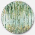 thumbnail image 1 of Designart « The birch Forest II » Art Mural Rond en Métal Style Ferme, 1 of 3