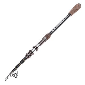 1.8m / 2.1m / 2.4m / 2.7m Telescopic Carbon Fishing Rod Ultralight Travel Sea Fishing Rod Pole with Cork Handle