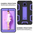 thumbnail image 4 of Mignova for Galaxy Tab A 8.0 SM-T380 Case.Hybrid Shockproof Rugged Anti-Impact Drop Protection Cover Built-In Kickstand For Samsung Galaxy Tab A 8.0 2017 SM-T380 T385(Black/Pruple), 4 of 7