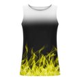 thumbnail image 3 of IROINID Débardeurs D\'entraînement Physique Sans Manches pour Hommes, Mode Décontractée Impression Dégradée Pull Col Rond Débardeurs de Sport, 3 of 4