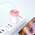 thumbnail image 3 of RRJ 65W Fast Charger, Gradient LED Multi Port USB Charging Head, QC3.0 Quick Charge Technology, High Power Wall Charger for Phone Tablet Laptop, 3 of 6
