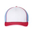 thumbnail image 1 of Richardson Pulse Sportmesh avec Casquette R-Flex, L-TG, Blanc-Columbia Bleu-Rouge Tri, 1 of 6