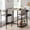 Grey, variant on Kojooin Bar Stools Set of 4, Kitchen Bar Stools with Footrest, 25.5 Inches Upholstered Bar Chairs with Back, 4 Counter Height Barstools for Counter Bar, Island, Easy Assembly, Rustic Brown