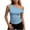 Sky Blue,women’s holiday tops, variant on SZJXBUY Graphic Tee Statement Prints Women,Elegant Cute Sleeveless Polka Dot Off Shoulder Tops Casual Stretch Ruched Going Out Y2K Shirts Pink,XXL