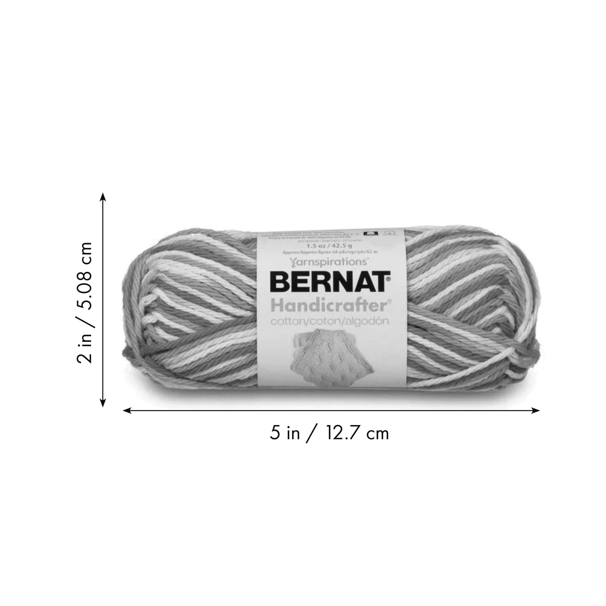 Bernat® Handicrafter® Ombre Yarn, Cotton #4 Medium, 1.5oz/42.5g, 68 Yards