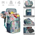 thumbnail image 3 of Abstract Geometric Insulated Backpack Cooler - 20L Soft Cooler Bag, Plaid Style for Camping, 3 of 5