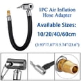 thumbnail image 1 of ALLTIMES Air Inflation Extension Hose Adapter Portable Tire Inflator Air Pump for Car Bike Motorcycle Bicycle Air Filling, Standard US Fine Thread Connection (5/16 x 32 TPI), 1 of 8