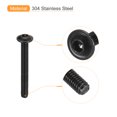 thumbnail image 4 of Unique Bargains Flanged Button Head Socket Cap Screws, 100 Pack M3x25mm 304 Stainless Steel Bolts, 4 of 5