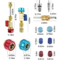 thumbnail image 3 of Trousse de Dissolvant et d'Installation de Noyau de Valve CA R134a, Outil de Climatisation, Réparation de Système CVC, Service Réfrigérant, Entretien Automobile A/C, Ensemble de Remplacement d'Installation de Retrait, 3 of 7