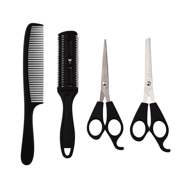 Hair Cutting Kit Scissors Shears Kit for Hair Cutting Hairdressing Scissors Set Hair Cutting Comb & Razor Comb for Men Women Home Salon Barber Cutting Kit