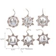 thumbnail image 2 of Wooden Snowflake With Scenic Ornament - Set of 12, 2 of 3