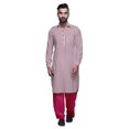 thumbnail image 1 of Atasi Kurta Pathani Classique à Col pour Garçons Chemise en Rayonne à Poche avant, 1 of 5