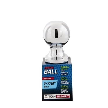 Classe I - boule d'attelage de 4,76 cm (1 7/8 po) x 1,9 cm (3/4 po) de diamètre de tige x 3,81 cm (1 1/2 po) de longueur de tige 907 kg (2 000 lb)