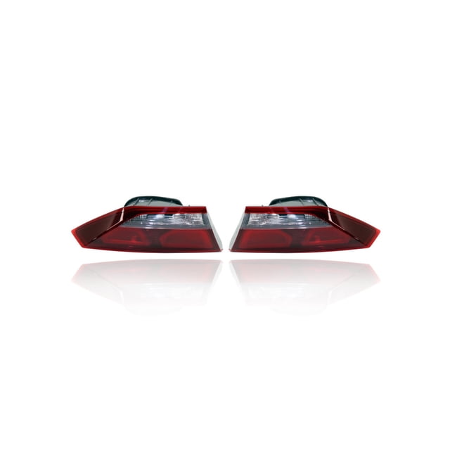 Tail Light Assembly - Compatible/Replacement for '17-18 Hyundai Elantra Sedan SE/SEL/Value/Eco (Korean-Built) - Halogen, Inner On Trunk Lid - Pair, Set - 92404F2000, 92403F2000