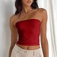 thumbnail image 4 of Timegard Womens Tube Tank Tops Sleeveless Strapless Crop Tops Basic Backless Top Going out Cute Summer Shirts, 4 of 5