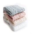 thumbnail image 3 of Kmbangi Chaussettes Tube Moyennes pour Bébé Fille, Bas Unis à Découpe avec Nœud, 3 of 4