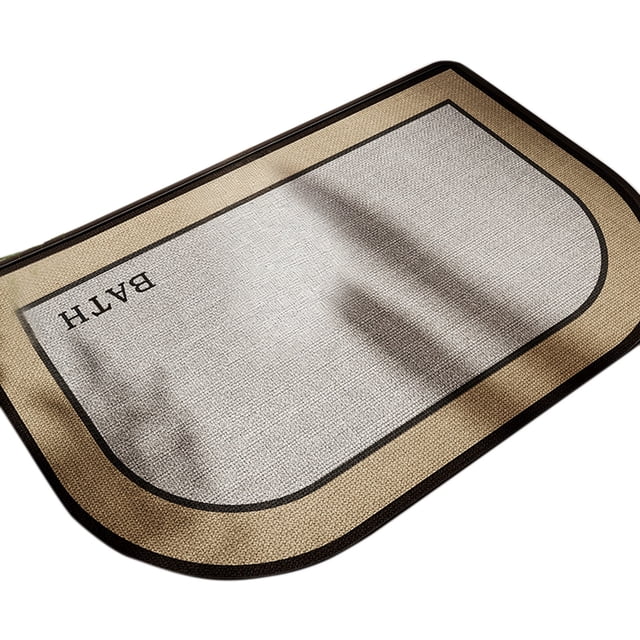 asddcavvf Half Bath Mat Fit Under Door Non Washable Bathroom Mat With Rubber Backing Absorbent Woven Half Round Shower Rug Flower Bath Rugs 19.69"x31.5"(13 Blanket Couch Pumpkin Blanket Soft Remnant C
