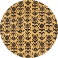 thumbnail image 1 of Ahgly Company Tapis d'Intérieur Ronds Abstraits pour Boulangers Bruns, Tapis de Zone Abstraits, 5 Pieds Rond, 1 of 6