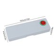 thumbnail image 3 of D Pencil Case Frosted Plastic Fruit Pattern Storage organizer With Large Capacity for Students School Supplies Multifunctional Small Storage Box 7.68 X 2.52 X 0.40 Inches, 3 of 7