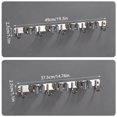 thumbnail image 3 of 3 Racks and 4 Hooks Broom and Mop Holder Stainless Steel Mop Rack Wall Mounted Garage Organizer Storage Racks Non-slip Mop Storage Hook for Home Kitchen Laundry Garden, 3 of 11