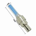 thumbnail image 3 of 2PCS BLUE Bicycle Bike Car Van Light LED Neon Flash Wheel Tire Valve Cap, 3 of 5