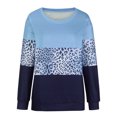 thumbnail image 4 of T-shirts pour Femmes Mode Imprimé Manches Longues Confortable Respirant Col Rond Chandail en Molleton Manches Longues T-Shirts pour Femmes, 4 of 6