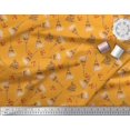 thumbnail image 3 of Soimoi Poly Georgette Fabric Text,Floral & Eiffel Tower Architectural Print Sewing Fabric Yard 52 Inch Wide, 3 of 3