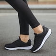 thumbnail image 2 of Espadrilles Décontractées pour Femmes Femmes Mode Maille Rond Brides Croisées Espadrilles Plates Chaussures de Course Chaussures Décontractées Femme Espadrilles pour Femmes Chaussures(Noir,5.5), 2 of 6