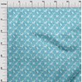 thumbnail image 3 of oneOone Polyester Spandex Turquoise Blue Fabric Flamingo Sewing Material Print Fabric By The Yard 56 Inch Wide, 3 of 5
