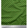 thumbnail image 1 of Soimoi Green Poly Georgette Fabric Cookies Food Print Fabric by the Yard 42 Inch Wide, 1 of 5