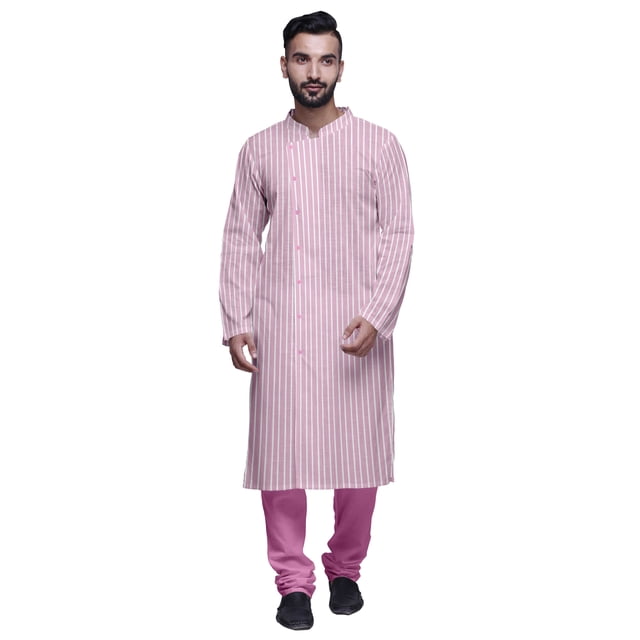 Atasi Kurta Pyjama de Fête pour Hommes Col Mandarin Manches Longues Kurta Pyjama Ethnique