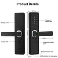 thumbnail image 4 of Clavier Tactile Bluetooth à Empreinte Digitale pour Appartement, Serrure de Porte Intelligente Sans Clé pour Porte d'Entrée, Serrure de Porte pour Porte d'Entrée, Maison Intelligente Intégrée, 4 of 5