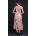 thumbnail image 4 of Bimba Robe de Plage d'Été pour Femmes à Imprimé Feuilles, Dos Nu, Col Licou – XXX-Grand, 4 of 6