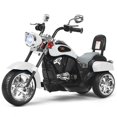 thumbnail image 1 of Gymax 6V Kids Ride On Chopper Motorcycle 3 Wheel Trike with Headlight White, 1 of 8