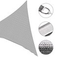 thumbnail image 4 of Yescom 2 Pack 25FT Triangle Sun Shade Sail UV Block Commercial Carpark Pool Camping Playground Outdoor Gray+White, 4 of 10