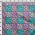 thumbnail image 4 of oneOone Polyester Spandex Turquoise Blue Fabric Stripes Sewing Material Print Fabric By The Yard 56 Inch Wide, 4 of 4