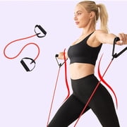 Kadlawus Resistance Bands for Home Gym, Nylon Elastic Pull Ropes for Back Slimming and Arm Exercise, Shoulder and Neck Stretching Equipment for Men and Women