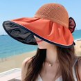 thumbnail image 1 of LinYooLi Fashionable Hat Empty Hat Ms. Summer Bows Bow Big Hat Big Circurning Hats Sea Beach Hat, 1 of 6
