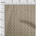 thumbnail image 1 of oneOone Cotton Poplin Fabric Leaves & Paisley Block Print Fabric BTY 56 Inch Wide, 1 of 4