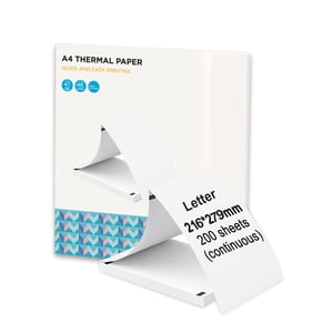 Bisofice A4 folding thermal printing paper,And Oil-proof Document 216x279mm(8.5x11inch) Paper 200 A4 Thermal Paper Thermal Printer Bpf-free Thermal Paper Sheet Letter Size Fan M832 A40 210x297 Files
