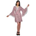 thumbnail image 2 of Moomaya Peignoir en Coton pour Femmes Robe de Chambre Imprimée Courte Peignoir de Douche Nuptiale, 2 of 6