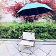 thumbnail image 3 of Chaise de Plage de Camping Portable avec Parasol Détachable, Chaise Pliante avec Accessoire pour Parasol pour la Pêche en Plein Air et la Détente à la Plage, Parasol à Inclinaison Réglable Style A, 3 of 7