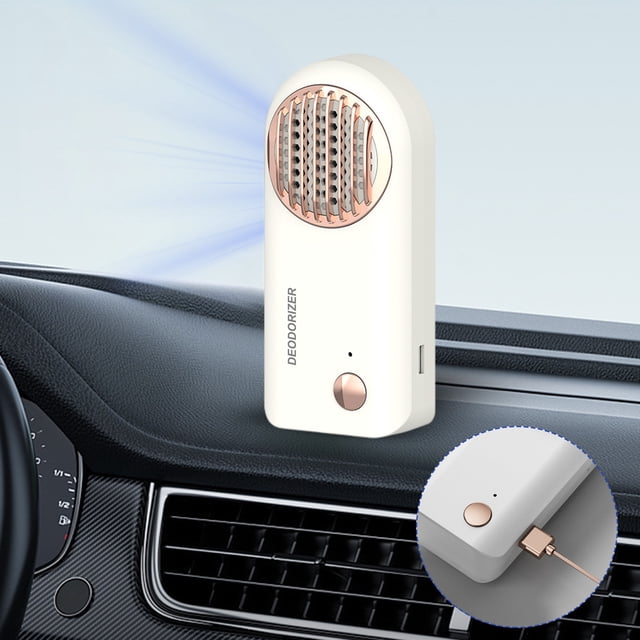 Car Air Purifier 12M Negative Ion Generator for Smoke, Pet Odors USB Rechargeable