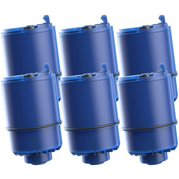 AQUACREST NSF Certified Water Filter, Replacement for Pur® RF-9999® Faucet Water Filter, Pur® Faucet Model FM-2500V, FM-3700, PFM150W, PFM350V, Pur-0A1 (Pack of 6), Model No.: AQU-CF08A