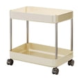 thumbnail image 2 of TACILIP Organization and Storage, Multi Layer Storage Rack for Wheeled Mobile Small Carts Snack Fruit Storage Rack for Bedrooms Bathrooms and Living Rooms Narrow Seam Cart Storage Rack, Men Gifts, 2 of 6