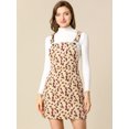thumbnail image 2 of INSPIRE CHIC Robe Salopette Décontractée pour Femme à Imprimé Floral à Bretelles Ajustables, 2 of 7